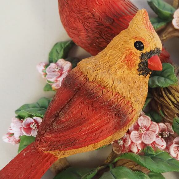 VTG The Bradford Exchange Cozy Cardinals Springtime Wall Decor Sculpture A5517 - Picture 7 of 14